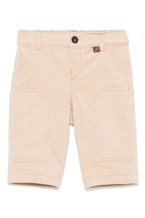 Pantalone in cotone beige FENDI KIDS | BMF233AS5BF1P2P